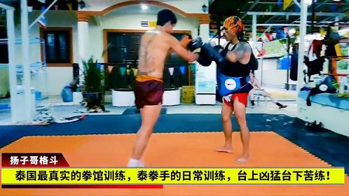 泰国最真实的拳馆训练，泰拳手的日常训练，台上凶猛台下苦练！