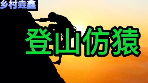 绝崖登山仿猿