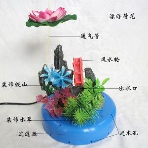 带有造型的鱼缸过滤器