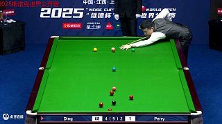 5-2决胜局!丁俊晖神仙翻袋横扫玉山公开赛,力压乔佩里强势晋级