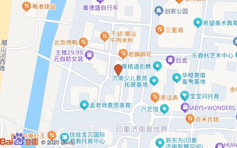 萌宠奇缘主题乐园(印象济南店)位置示意图