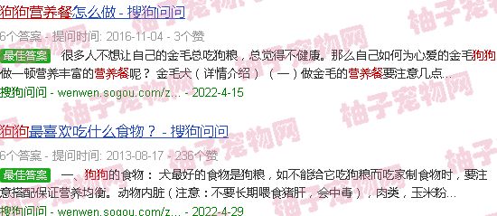 狗狗营养餐食谱大全