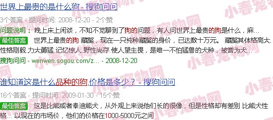 十几万的狗的品种
