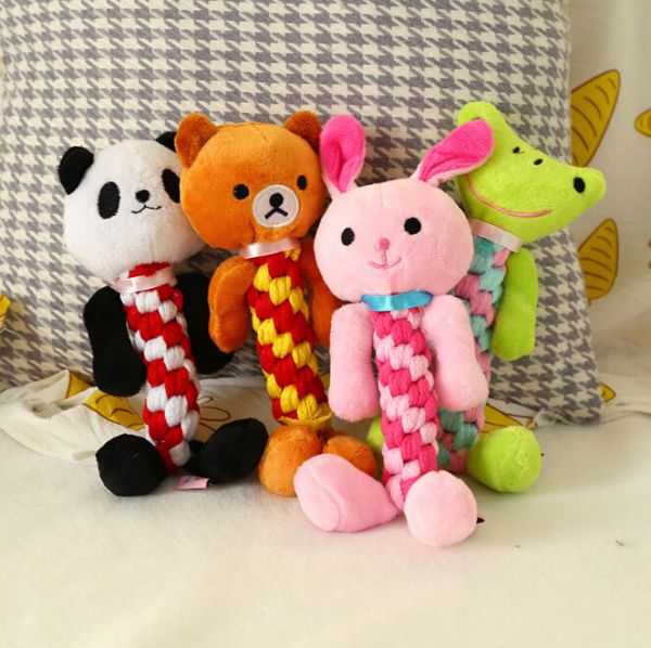 Hot Selling Different Designs Cotton Rope Dog Toys Pet Chew Toys Interactive Pet Plush Toy Custom