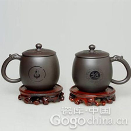 宜兴精品紫砂百家姓氏君子杯（单杯） 可定制