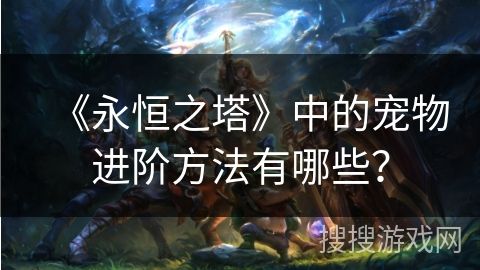 《永恒之塔》中的宠物进阶方法有哪些？