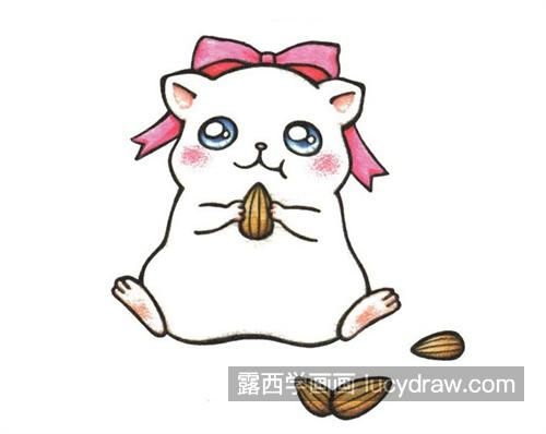 萌萌的小仓鼠简笔画教程 好看又简单的小仓鼠怎么画