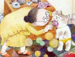 老奶奶和小花猫的故事（小花猫戴眼镜）