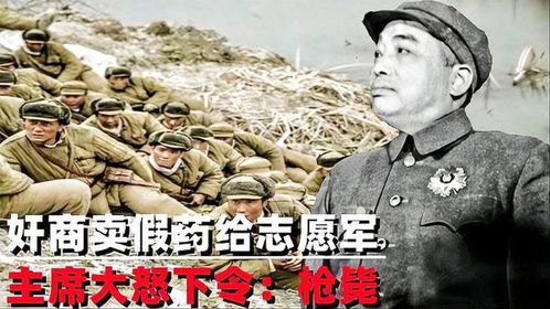 奸商卖假药给志愿军，导致大批战士感染致死，主席下令：枪毙