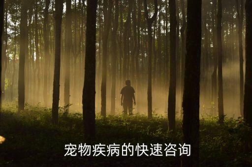  宠物疾病的快速咨询