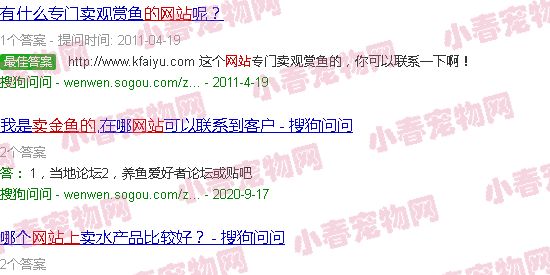 网上卖金鱼的网站