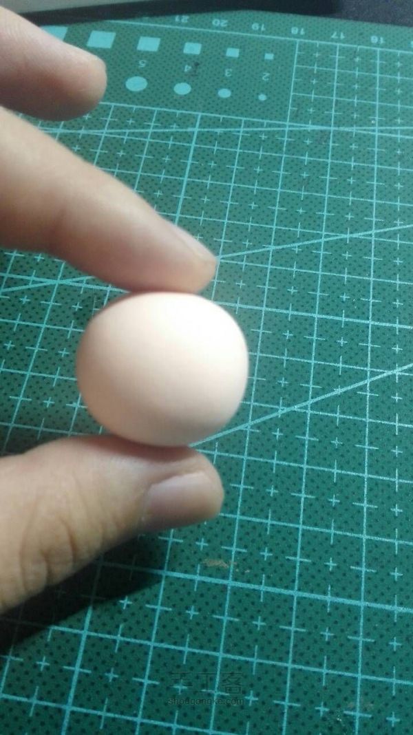 超轻粘土小肉猪挂件——莫莫原创 第3步