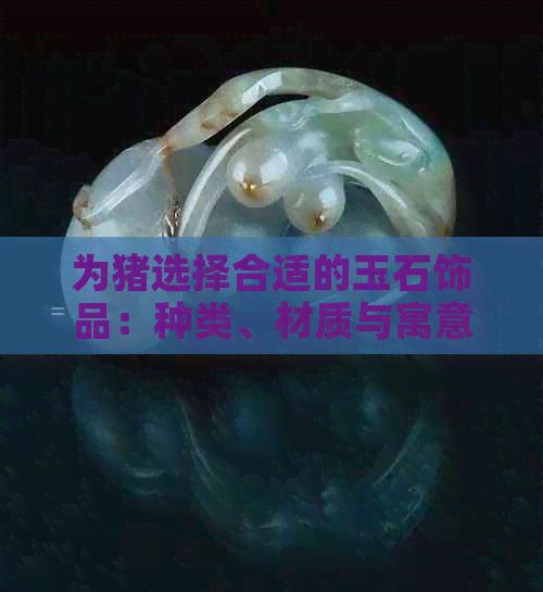 为猪选择合适的玉石饰品：种类、材质与寓意全面解析