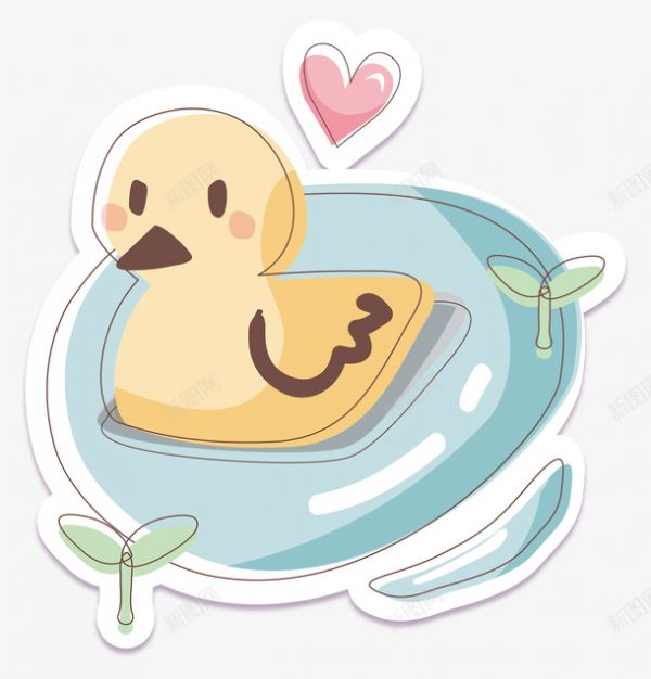 卡通可爱动物小黄鸭矢量图ai免抠素材_88icon https://88icon.com 动物 动物标签 卡 卡通 卡通动物 可爱 可爱标签 唯美 小黄鸭 幼儿园标签 设计 矢量图