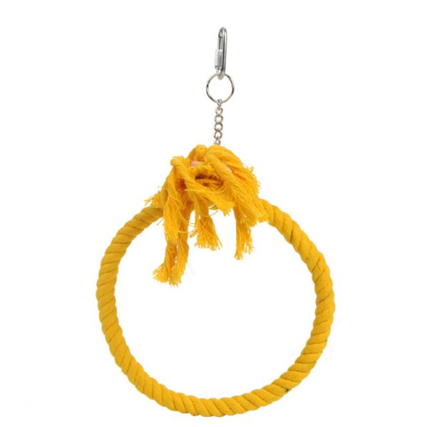 Bird Toys Parrot Pet Swing Cotton Toy Ring Parrot Stand Bird Toy
