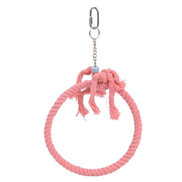 Bird Toys Parrot Pet Swing Cotton Toy Ring Parrot Stand Bird Toy