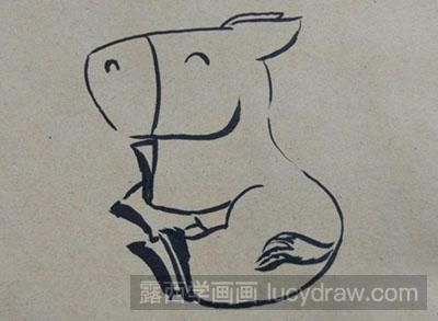 儿童画教程：教你画一匹小马