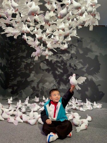 在成都的周末，带他去看了一场有趣的展～ 