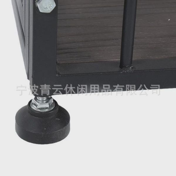 室内宠物不锈钢家具狗笼重型加粗置物木板宠物笼简约黑色狗笼子