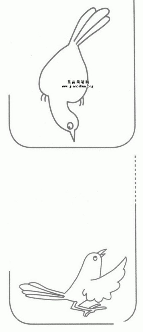 小喜鹊简笔画图片教程