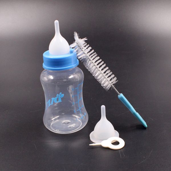 Pet Nursing Bottle Dog Feeders Puppy Cat Kitten Feeding Bottle Nipple Brush Kit Water Fountain Milk Bottle Pet Supplies