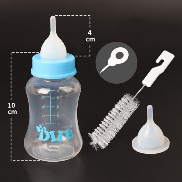 Pet Nursing Bottle Dog Feeders Puppy Cat Kitten Feeding Bottle Nipple Brush Kit Water Fountain Milk Bottle Pet Supplies
