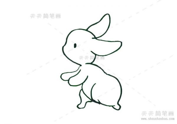 儿童简笔画的种类比较多如果想要画动物简笔画可以选择小兔子哦