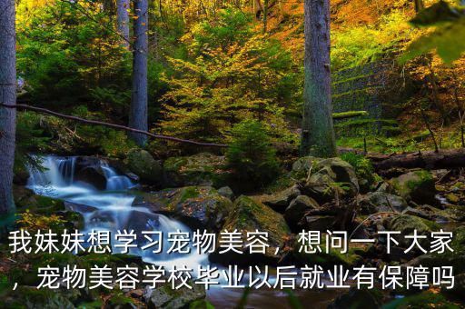 我妹妹想学习宠物美容，想问一下大家，宠物美容学校毕业以后就业有保障吗