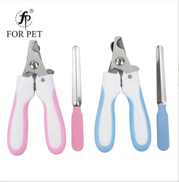工厂直销新款宠物指甲钳清洁工具狗狗猫咪指甲剪送安全锉刀小号详情图1