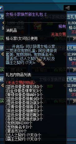 DNF女格斗二觉宠物礼盒怎么样 女格斗二觉礼盒详解