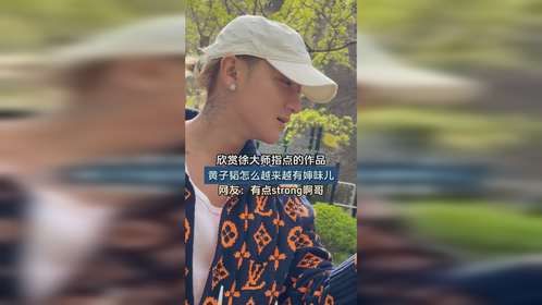 欣赏徐大师指点的作品，黄子韬怎么越来越有婶味儿。