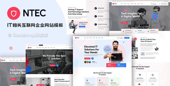 IT相关互联网企业网站模板