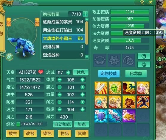 《神武3》电脑版：专属109级的章鱼小丸子，8技能舍身狼求打书？