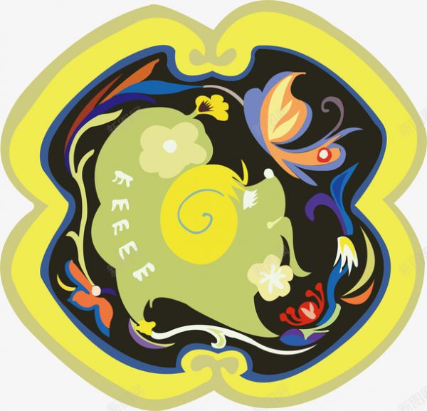 中国风十二生肖羊图案png免抠素材_88icon https://88icon.com 12生肖 动物 彩色 民俗文化 民族风 民间艺术 羊