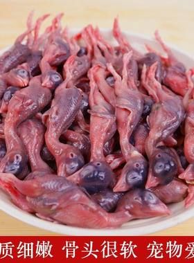 新鲜小鹌鹑肉乳鹌鹑现杀速冻非冻干生骨肉宠物零食肉类鹌鹑幼仔雏