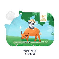 無谷 猫咪宠物零食猫鲜包猫条 鸭肉+牛肉 170g/袋