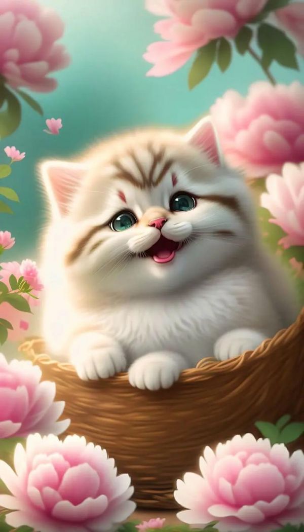 小猫图片卡通可爱图片