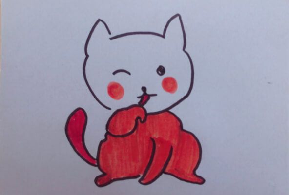 小猫咪的简笔画
