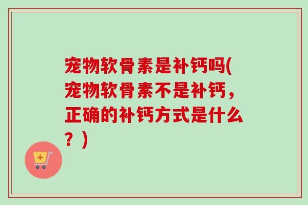 宠物软骨素是补钙吗(宠物软骨素不是补钙，正确的补钙方式是什么？)