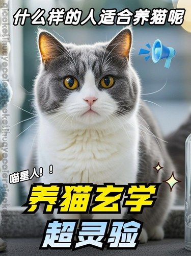 养猫玄学超灵验[得意]什么样的人适合养猫呢？✨