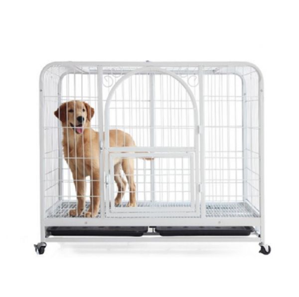 狗笼方管狗笼子大型犬小型犬中型犬泰迪金毛萨摩柯基加粗宠物狗狗笼子狗屋用品高清大图