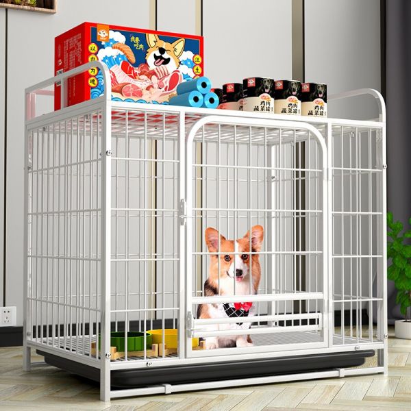 狗笼方管狗笼子大型犬小型犬中型犬泰迪金毛萨摩柯基加粗宠物狗狗笼子狗屋用品高清大图