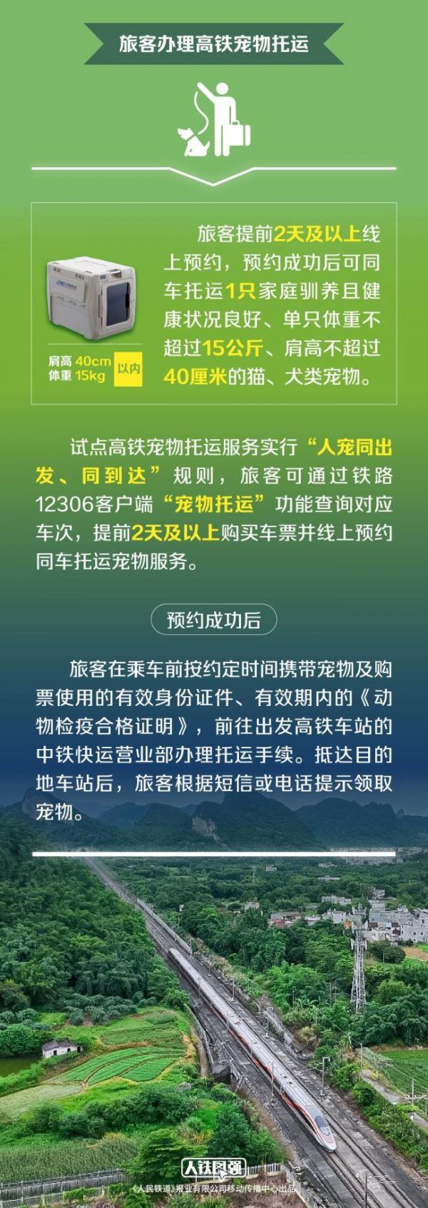 12306推出宠物托运功能 人宠同出发