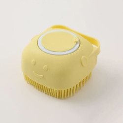 乐爽宠具 宠物狗狗洗澡刷硅胶沐浴刷子给猫咪搓澡清洁按摩梳子小体泰迪梳子