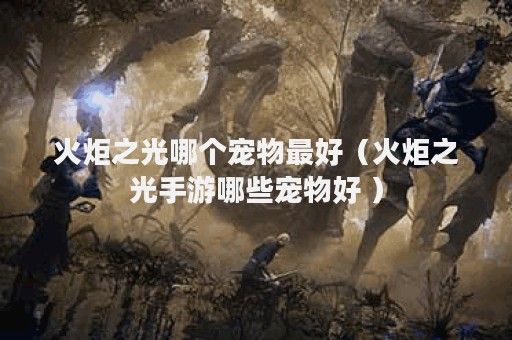 火炬之光哪个宠物最好（火炬之光手游哪些宠物好 ）