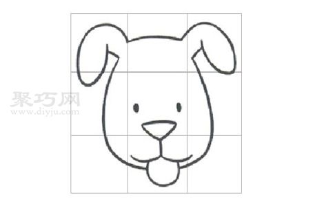 幼儿画小狗步骤图解 来学小狗简笔画