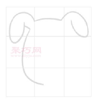 小狗画法第2步