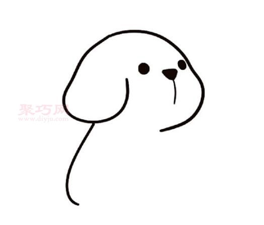 小狗画法第2步