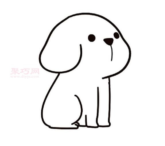 小狗画法第3步