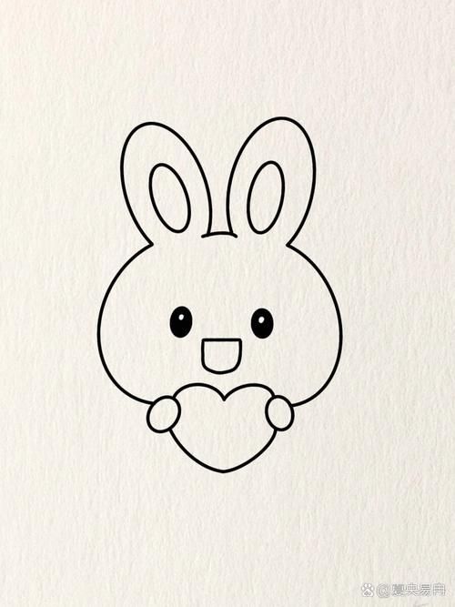 简笔画教程|可爱小兔子